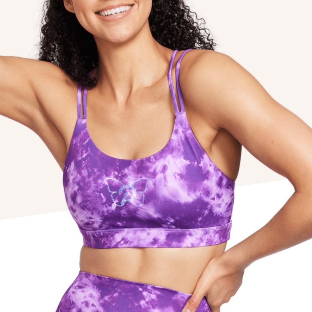 Brittany Allen peloton purple sports bra new with tags